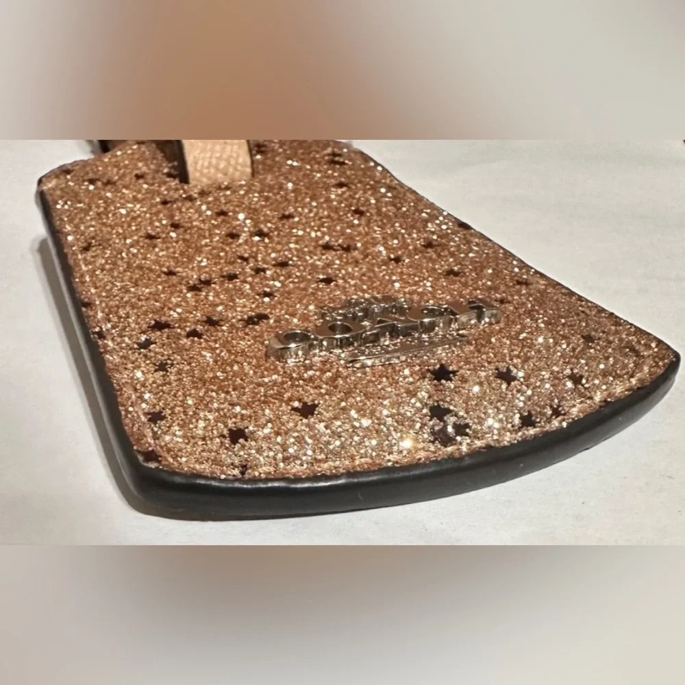 Coach gold glitter